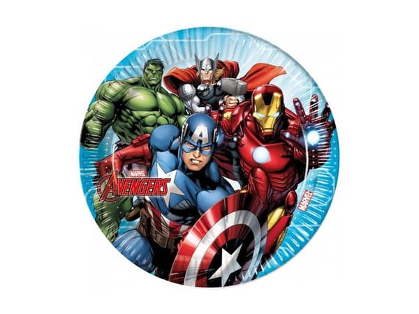 Mighty Avengers tallerkner, 23cm
