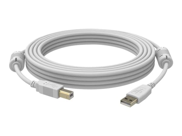 Vision Techconnect - USB-kabel - USB typ B (hane) till USB (hane) - USB 2.0 - 2 m - vit