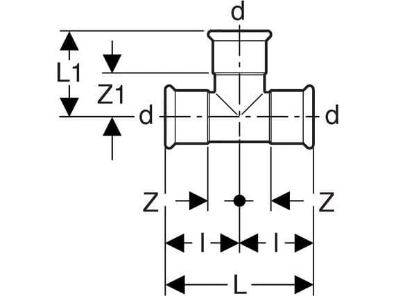 Geberit 61003, Slangkoppling, Koppar