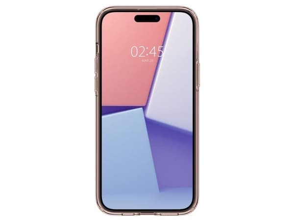 Spigen Crystal Flex-skal för iPhone 15 Plus - rosa/transparent