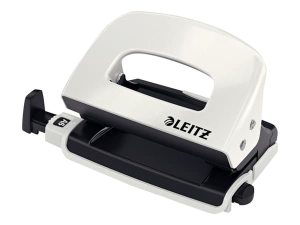 Leitz Mini WOW 2-håls vit för 10 ark