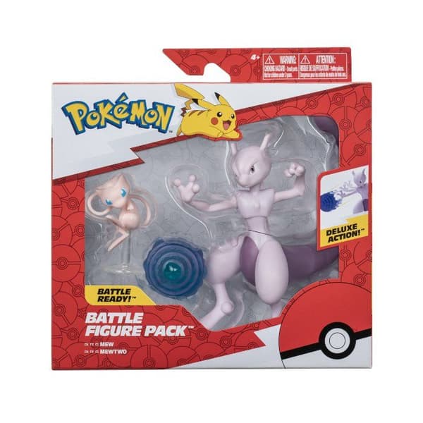 Pokemon figur set 2 pk Mewtwo och Mew