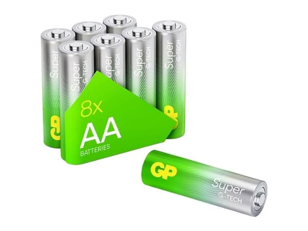 GP Super - Batteri 8 x AA-typ - alkaliskt