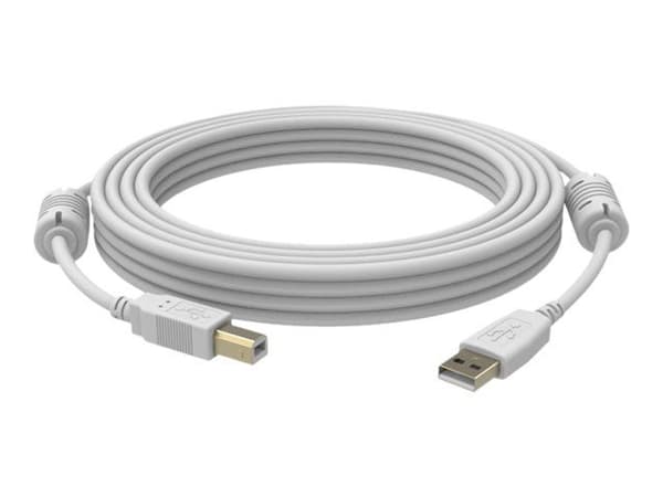 Vision Techconnect 2 - USB-kabel - USB typ B (hane) till USB (hane) - USB 2.0 - 3 m - vit