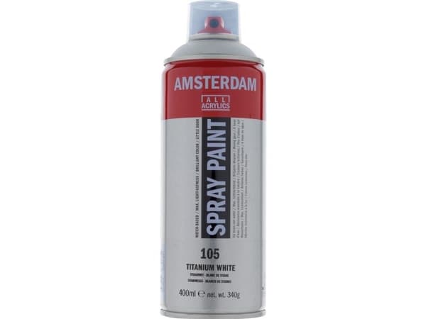 Amsterdam sprayfärg Titanium White 105