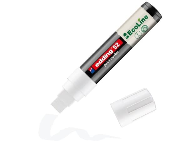 Edding 52 EcoLine, Hvit, Hvit, 25 mm, 165 mm, 25 mm