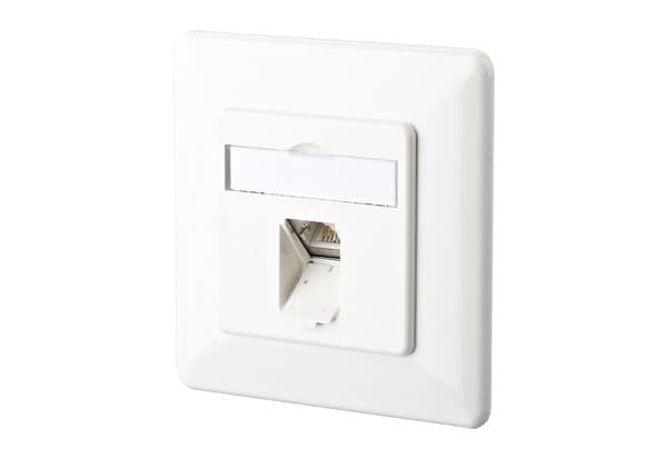 E-DAT C6A 1-port AP RAL 9010