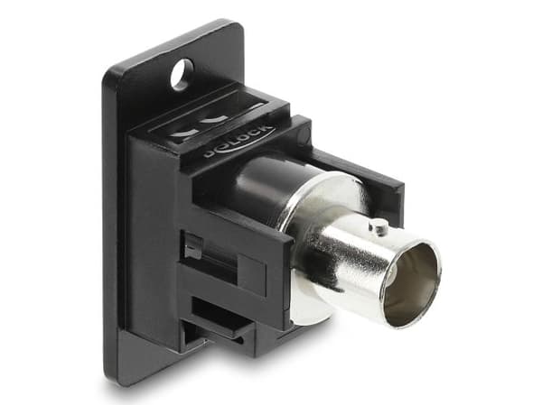 Delock Panel Mount BNC Buchse zu BNC Buchse schwarz