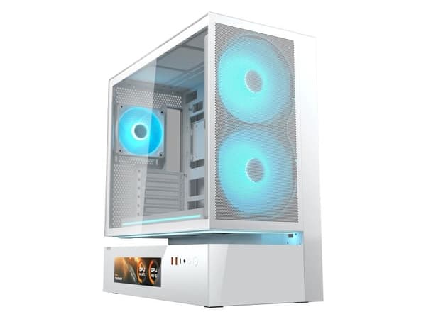 COUGAR CGR-2DA4W-MV, Midi Tower, PC, Vit, ATX, CEB, micro ATX, Mini-ITX, Glas, Gaming