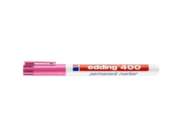 edding 400 - Markør - permanent - rosa - 1 mm
