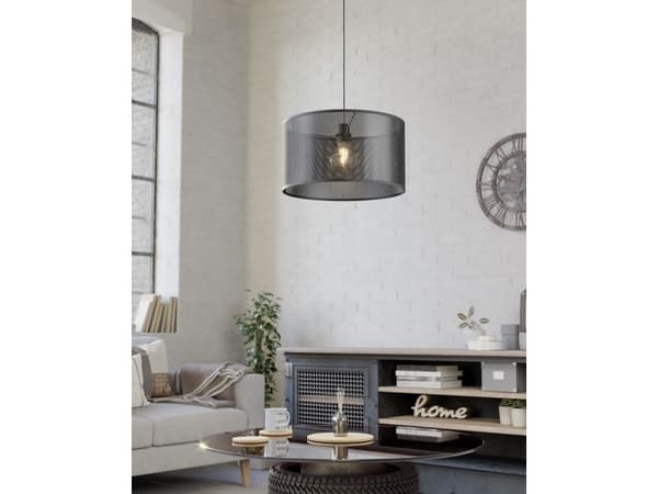 EGLO MANBY PENDEL E27 Ø450 SVART