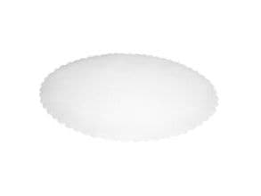 Fadpapper 33x50 cm oval präglad vit, 500 st/fp