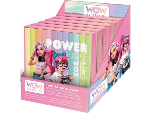 WOW® Generation, dobbeltsidige kvadratiske merkelapper