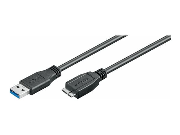 MicroConnect - USB-kabel - Micro-USB typ B (hane) till USB typ A (hane) - USB 3.0 - 5 m - svart