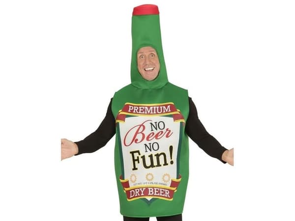 Ølflaske kostume