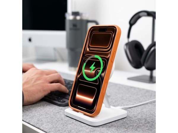 Tech-Protect MagOne CC MagSafe Case + Tempered Glass 2-Pack for iPhone 18 Pro Max / 17 Pro Max - Transparent Orange