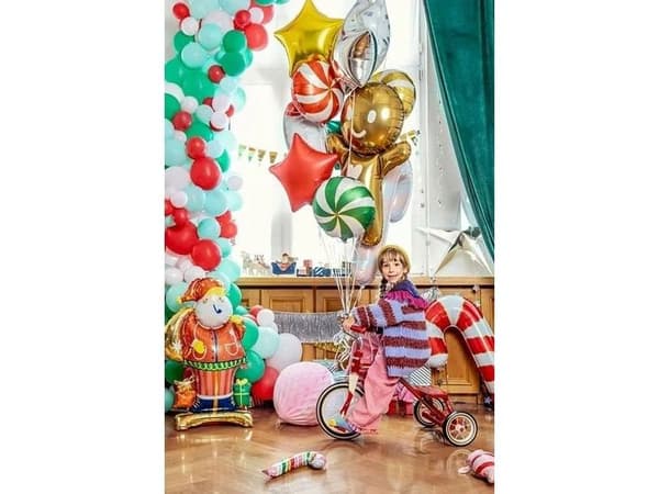 Stående Julemand folieballon