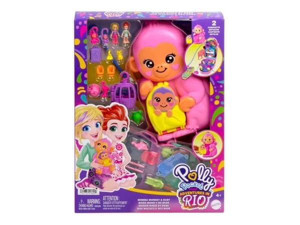 Mattel Polly Pocket Monkey Lekesett