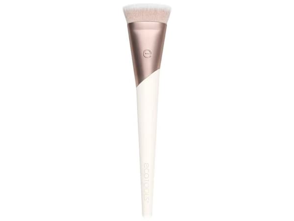EcoTools Luxe Flawless Foundation Makeup Brush for Liquid Makeup Pink