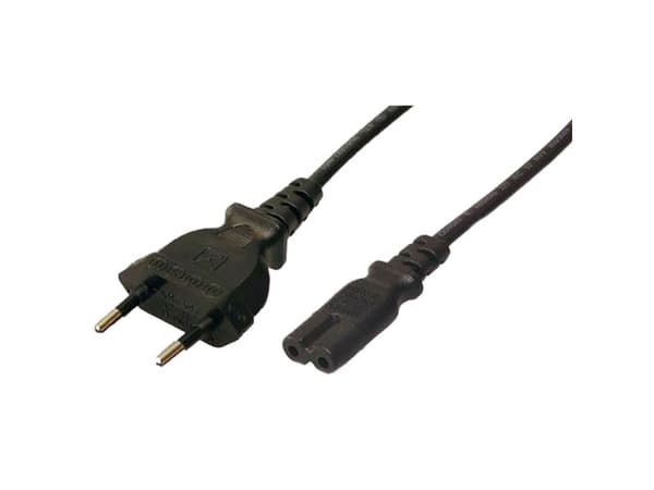 LogiLink CP092, 1,8 m, Strömkontakt typ C, C8 coupler, 250 V, 2.5 A