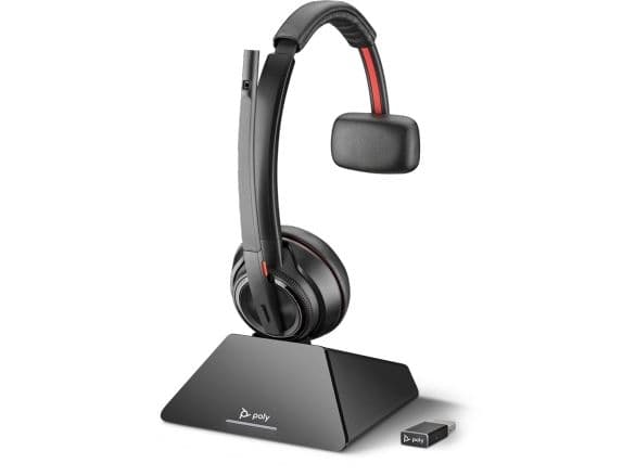 Poly Savi 8210 UC - Microsoft - hodesett - on-ear - DECT 6.0 - trådløs - Certified for Microsoft Teams