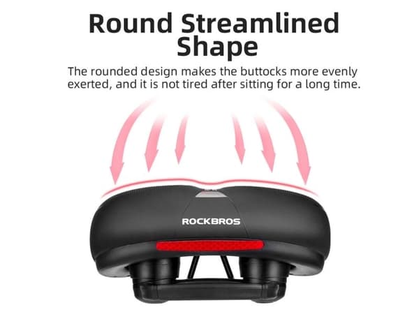 Rockbros pyörän satula AQ-6090R (musta/punainen)