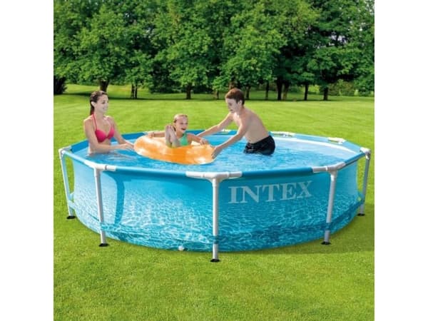 BASSENG - INTEX BEACHSIDE METALL RAMME SETT  3.05MX76CM