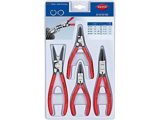 Knipex Låseringstænger-sæt 4 dele