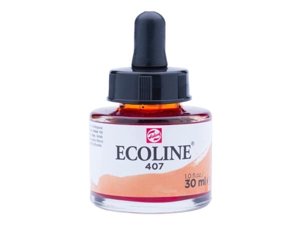 Ecoline flytande akvarellflaska Deep Ochre 407
