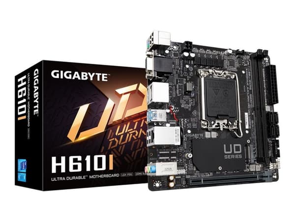 Gigabyte H610I, Intel, LGA 1700, Intel® Celeron®, Intel® Core™ i3, Intel® Core™ i3, Intel® Core™ i5, Intel® Core™ i7, Intel® Core™ i9,..., LGA 1700...