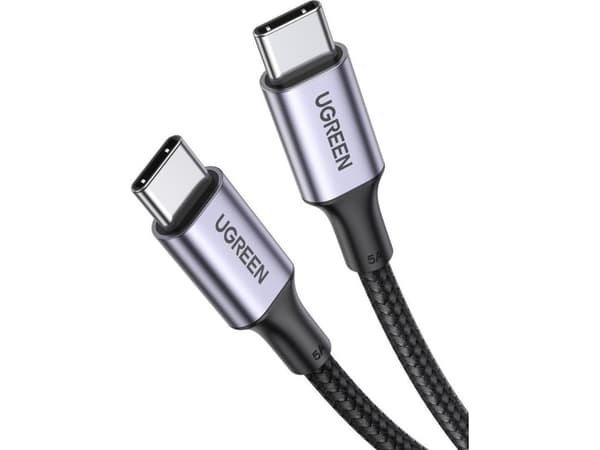 Ugreen USB-C - USB-C USB-kabel 1 m Svart (70427B)