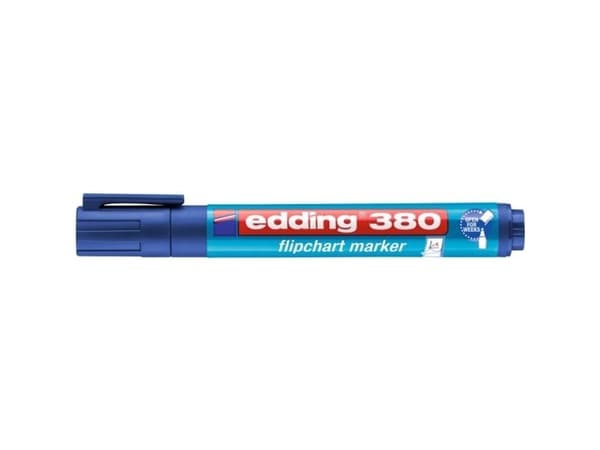 edding 380 flipchart - Markør - for flippover - blå - vannbasert blekk - 1.5-3 mm