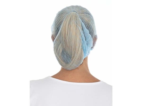 Engångshårnät, Mop-Cap 60 cm, non-woven blå, 1 000 st/förpackning