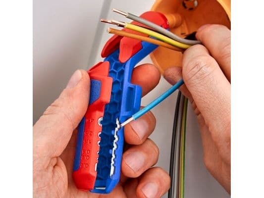 Knipex 16 95 03 SB, 65 g, Blå, Röd