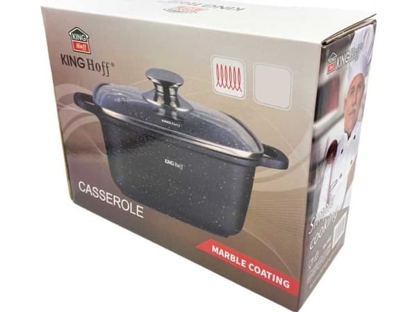 KingHoff KINGHOFF MARBLE CASSEROLE 22cm KH-1602 3.7L