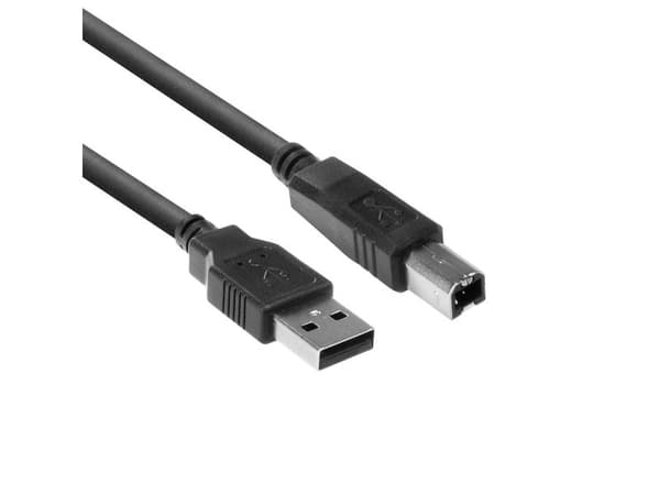 ACT SB2405 USB-kabel 5 m USB A til USB B hann, svart