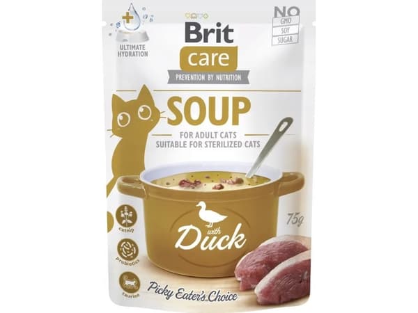 Brit Brit Care våtfoder Karma för katt: soppa med anka 75 g