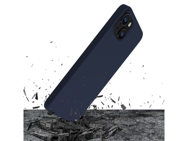 3mk Apple iPhone 15 Plus - silikonfodral Dark Navy