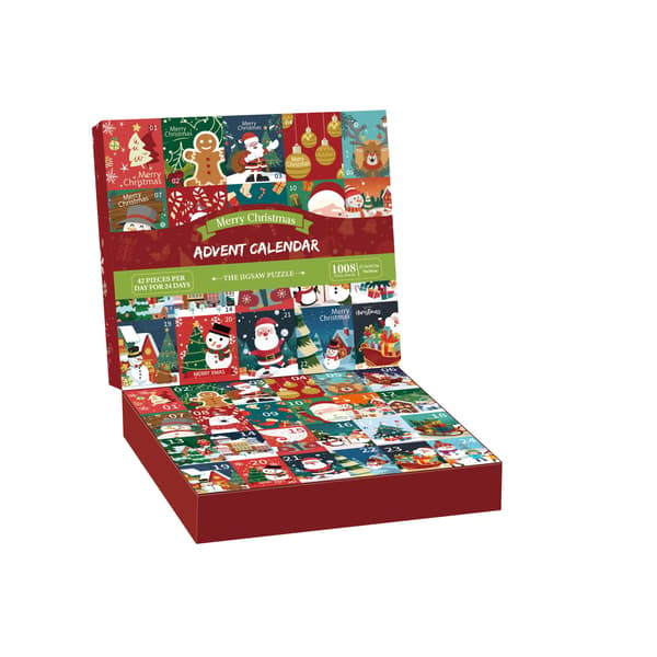 PUZZLES Merry Christmas Advent Puzzle 24 Themes 1008 pcs