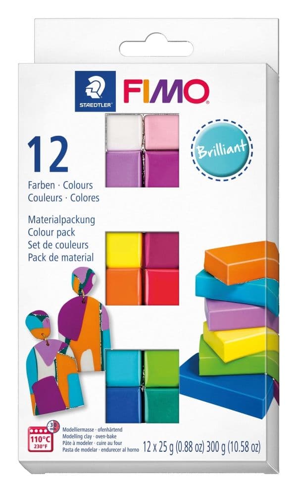 Modellervoks FIMO®-soft Staedtler® ass. farver - (12 stk.)