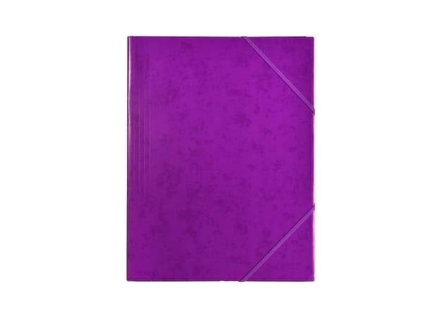 Resårmapp i papper lila – (48 st.)