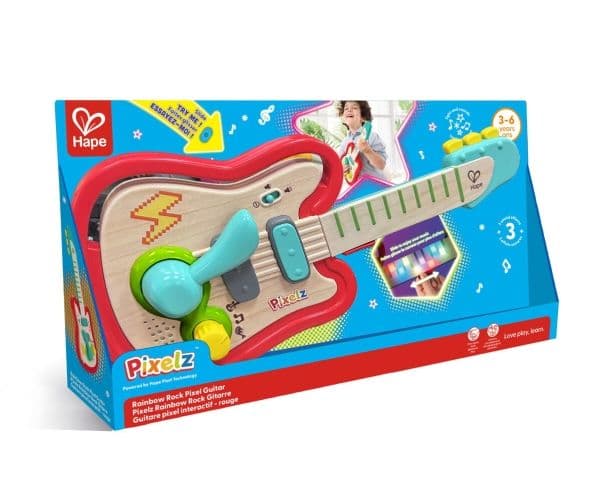 Hape Pixelz Rainbow Rock Guitar