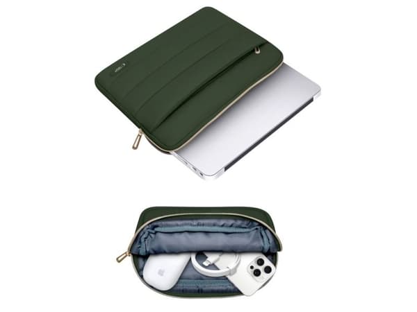 Laptopväska 15-16 Tech-Protect Puffy - oliv