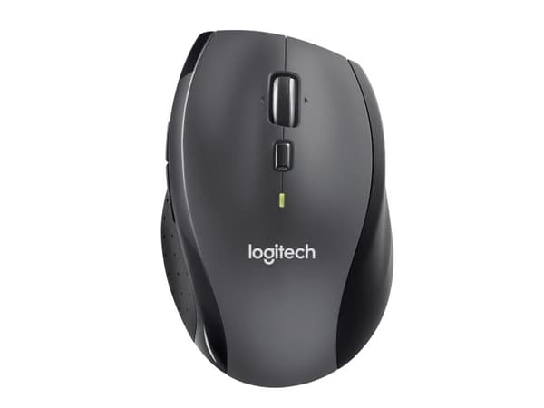Logitech Marathon Mouse M705, Oikeakätinen, Optinen, Langaton RF, Musta