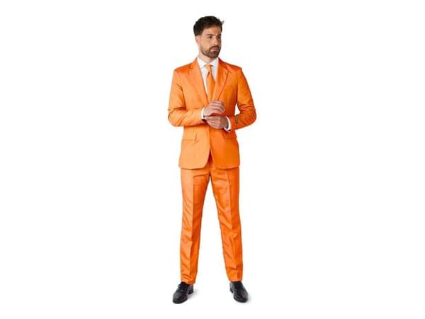 Suitmeister orange kostym