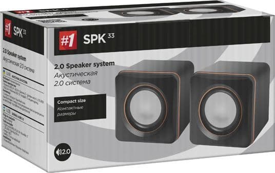Defender SPK 33 - Kaiuttimet - PC:lle - USB - 5 Watt - musta, oranssi