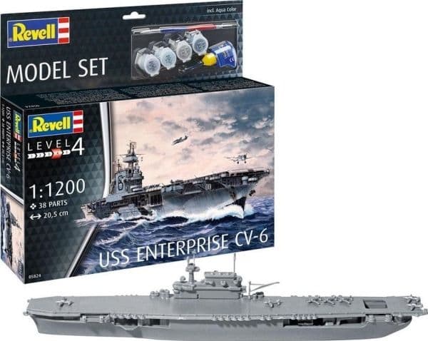 Modellsats USS Enterprise CV-6 1:1200