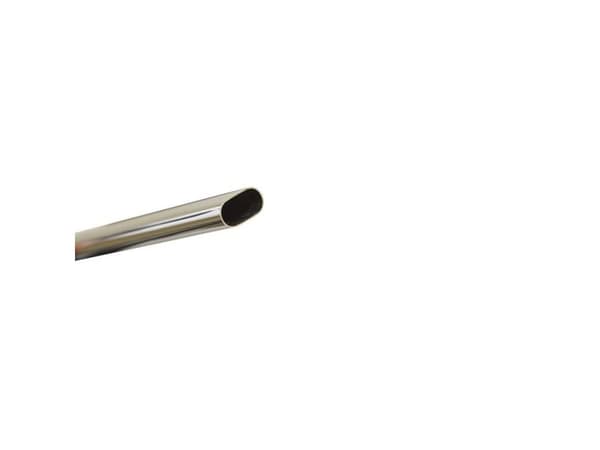 Krups stålrör oval 30×15 mm, Ø1000 mm krom
