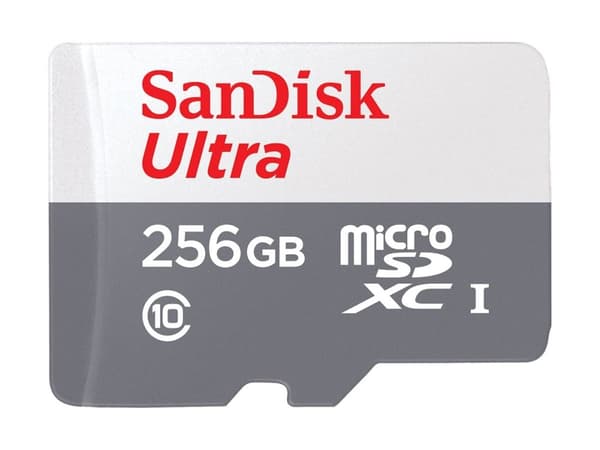 SanDisk Ultra - Flashminnekort (microSDXC til SD-adapter inkludert) - 256 GB - Class 10 - microSDXC UHS-I