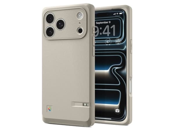Spigen Classic LS MagSafe-etuiet til iPhone 17 Pro - Beige